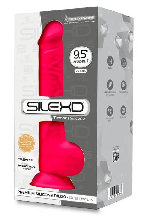SilexD - Dual Density Memory Silicone Premium Pink 9.5" - Flutters.ie