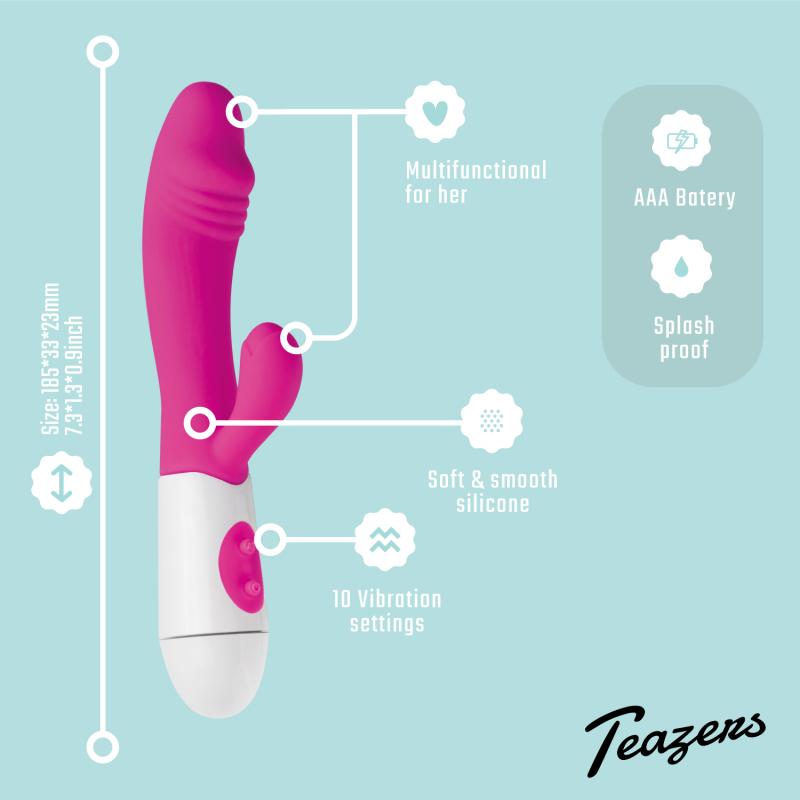 Realistic Rabbit Vibrator - Pink