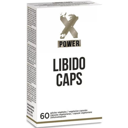 Box of X Power Libido Caps on a white background